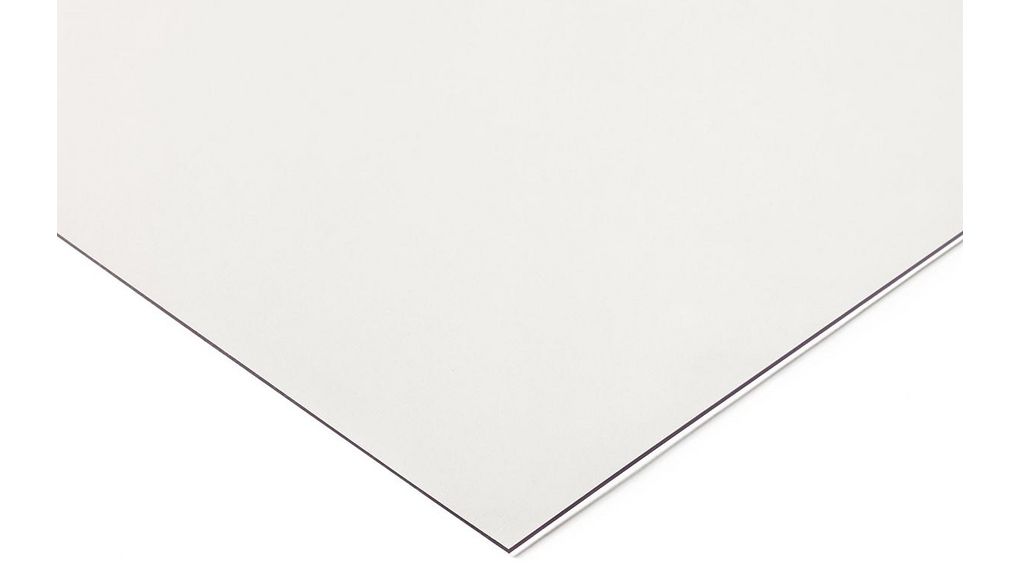 Blad, Polyethyleentereftalaat glycol (PETG), 1mm, 1.27g/cm³, 1.25m